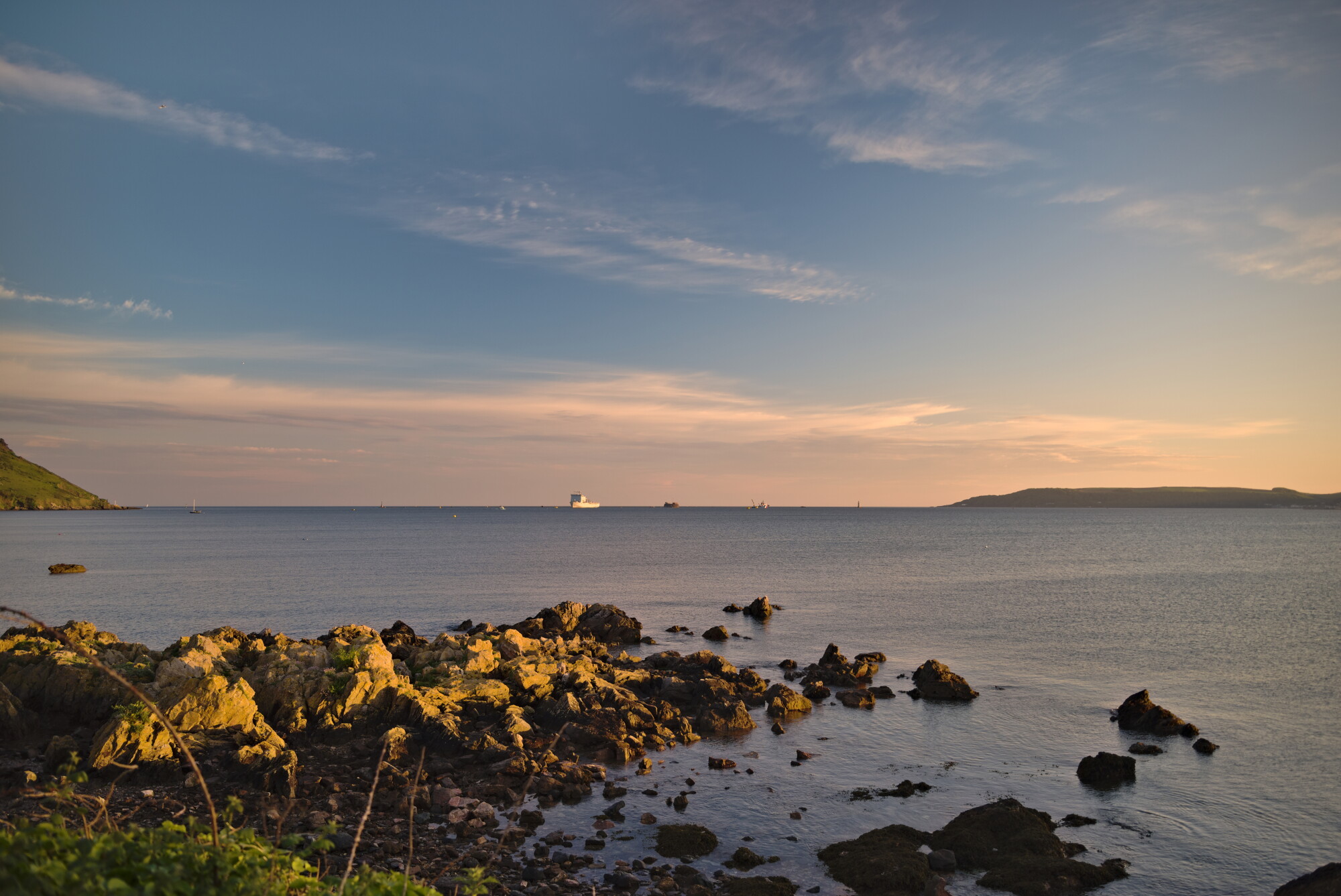 Evening calm across the Sound.