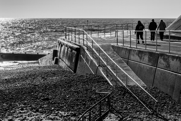 Walking on the prom