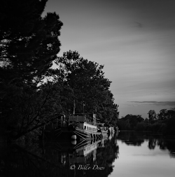 Dusk on Canal du Midi