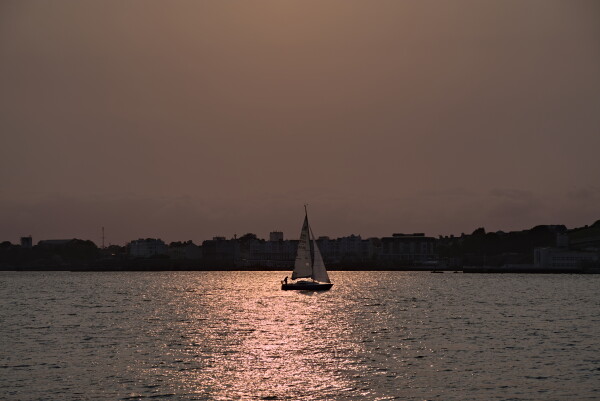 Sailng home.