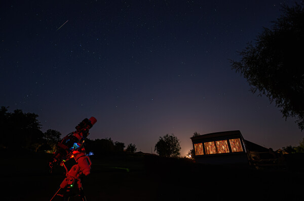 Shooting Star while shooting the Cosmos!