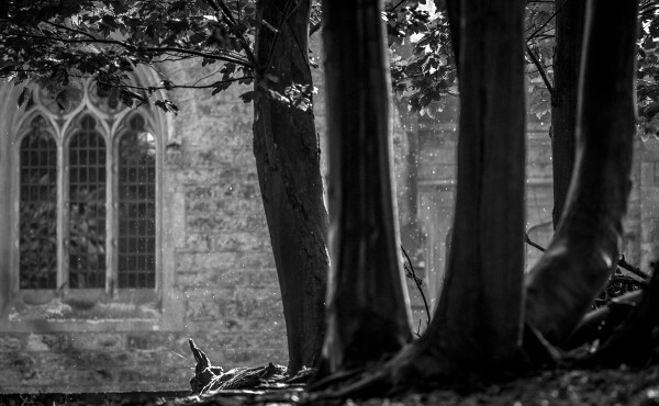 Churchyard shower