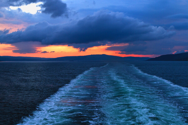 Sunset on the Sound of Mull