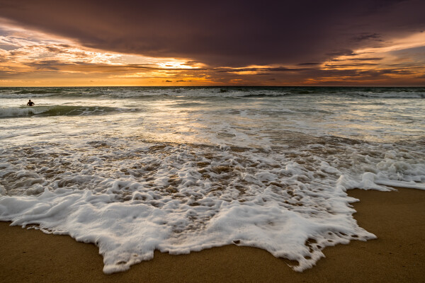 Sunset surf