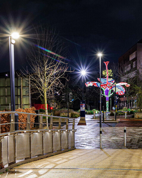 Leeds by night