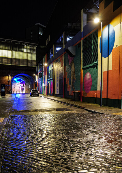 Leeds train station murial