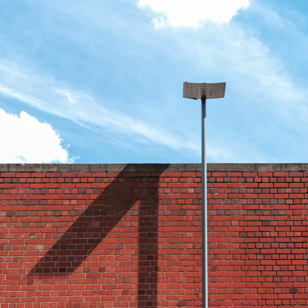 Light casting a shadow