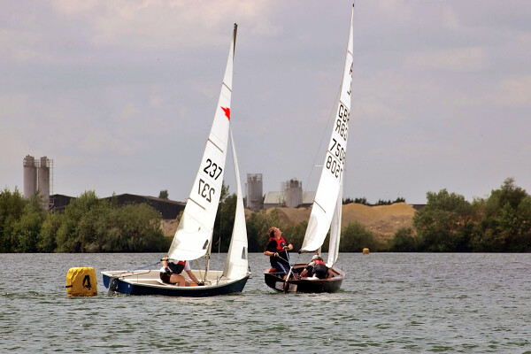 Sailing at South Cerney, Gloucestershire