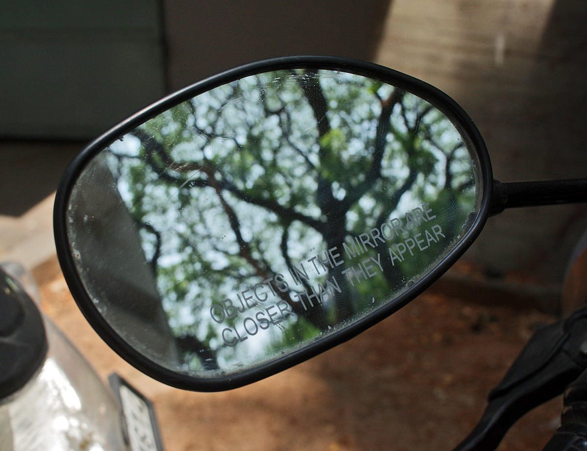 objects in the mirror