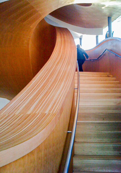Another View of Gehry Spiral Staircase