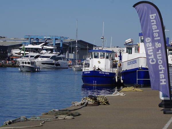 A busy Poole Quay.