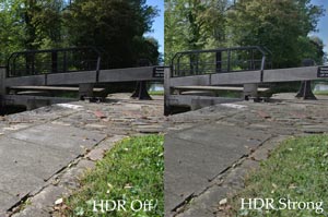 Pentax Kx DSLR HDR effect comparison