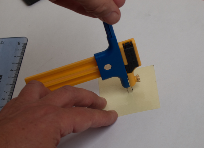 making the filter hole making the hole
