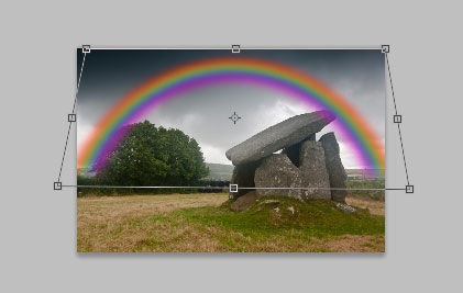 Transform the rainbow layer Transform the rainbow layer