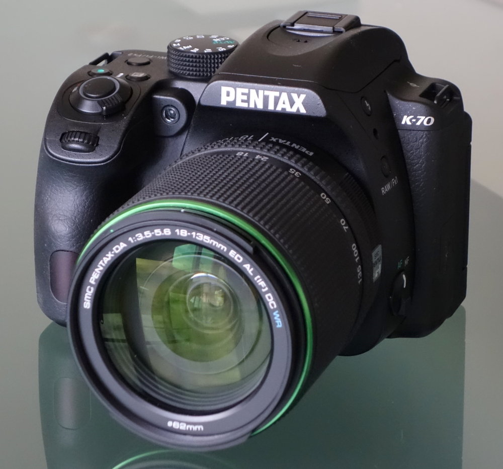 Pentax K 70 Angled