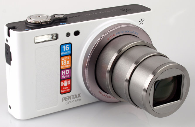 Pentax Optio RZ18 Lens Extended